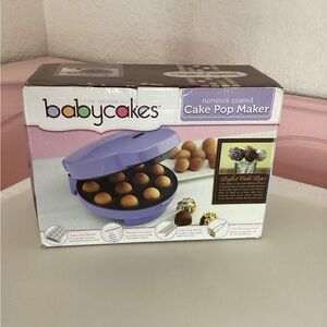 Baby cakes mini cake pop maker purple make 12 non- stick cake balls cp-12